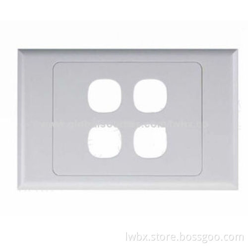 Face Plate, 4 Ports in Australian Style